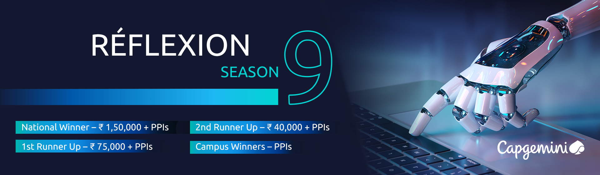 Capgemini Reflexion 9.0 case competition guide banner for first year MBA students