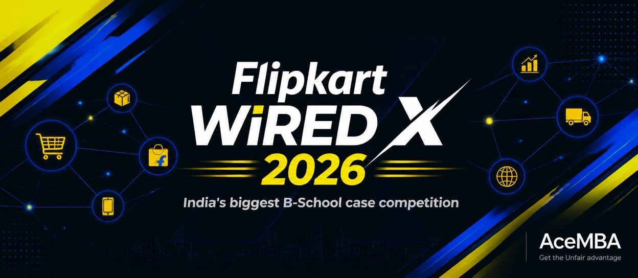 Flipkart WiRED X 2026 official banner for MBA students