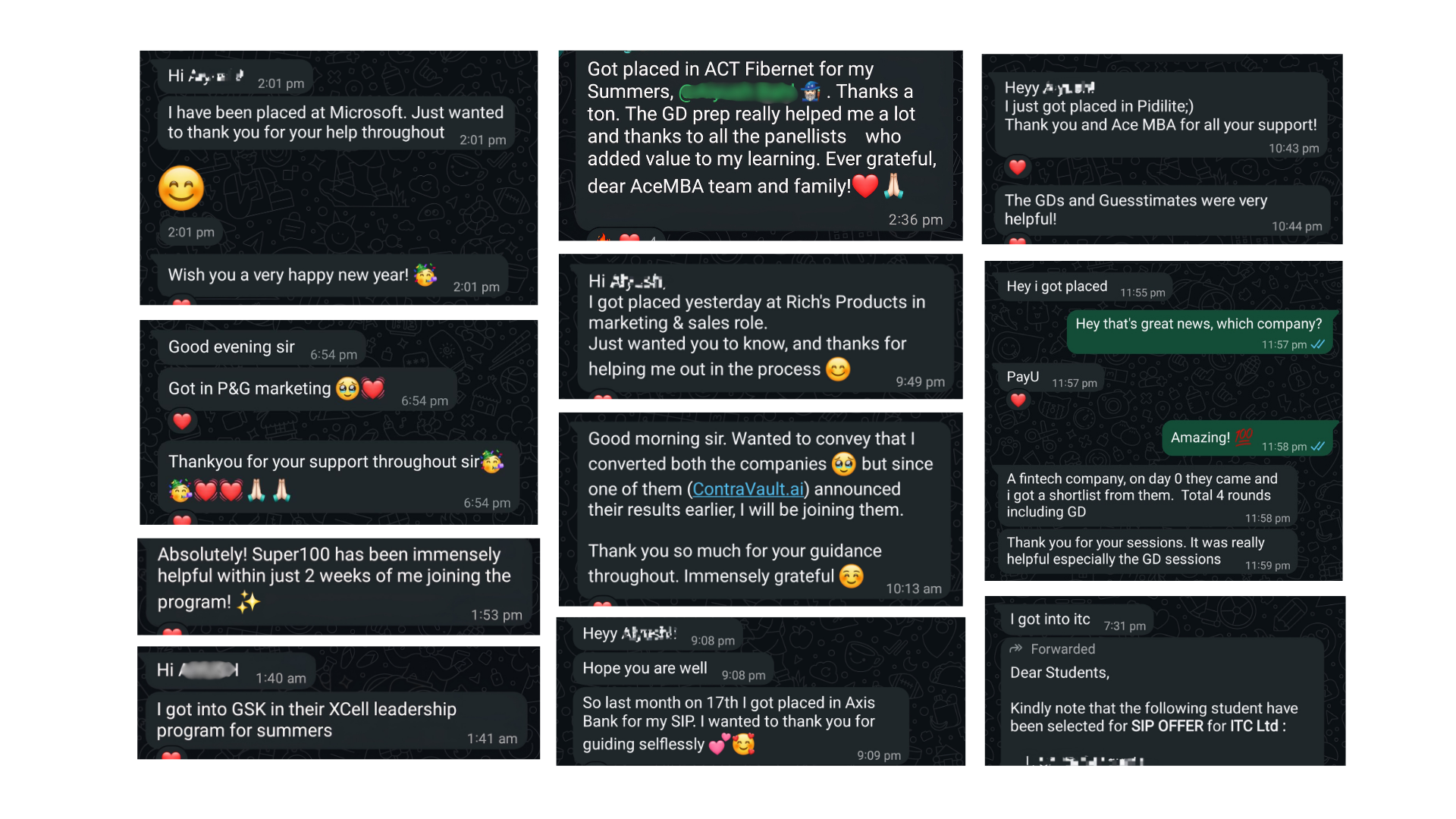 AcePrep student testimonials